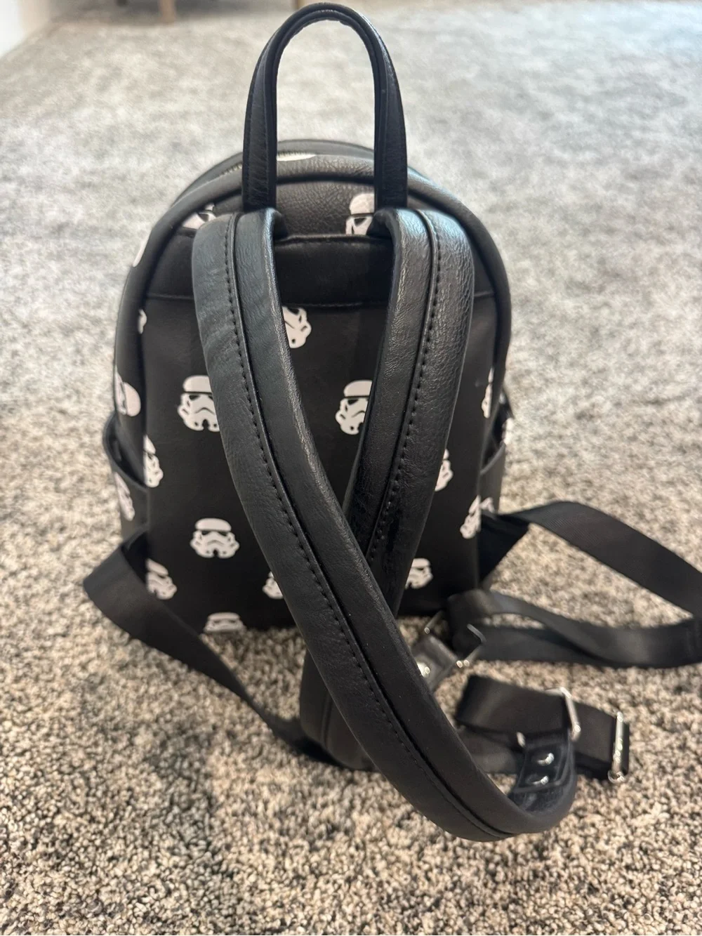 Loungefly Black Star Wars Stormtrooper Mini Backpack All Over Print